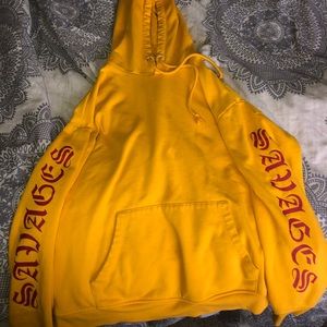 Yellow men’s hoodie